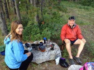 Denise and Bob at Spray Lake