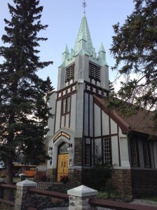 Church downtown Banff