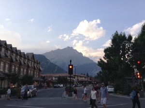 View from Main Street Banff